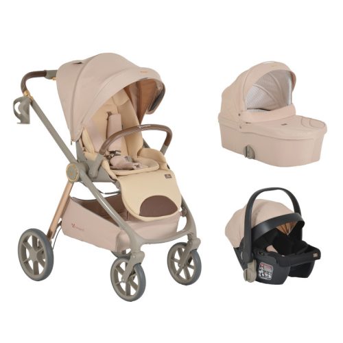 Cangaroo Unique babakocsi 3 in 1 - bézs