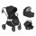 Cangaroo Unique babakocsi 3 in 1 - fekete