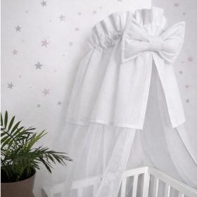 Baldachin babaágy fölé 180×130 cm – fehér