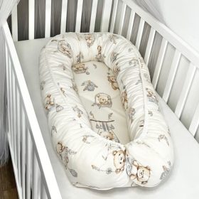 Babafészek - bézs mackó, pamut