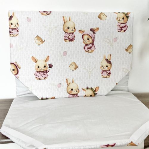 Bélelt lepedő bölcsis/ovis fektetőre, derékalj  – sweet bunny
