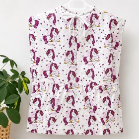   Ovis zsák – unicornis mintával, praktikus óvodai ruhazsák