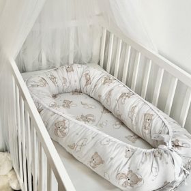 Babafészek - szivárványos maci, pamut