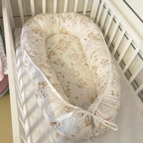 Babafészek – bézs barátok, pamut