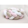 Scamp fonott rácsvédő 180 cm – tricolor - pink/fehér/bézs