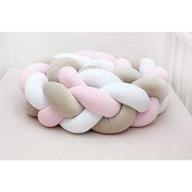   Scamp fonott rácsvédő 180 cm – tricolor - pink/fehér/bézs