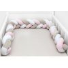 Scamp fonott rácsvédő 180 cm – tricolor - pink/fehér/bézs