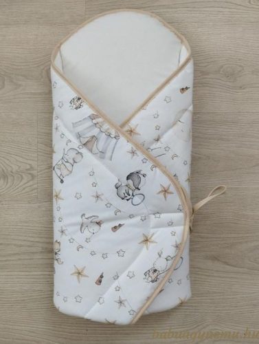 Kókuszpólya – vidám cirkusz bézs, 65×65 cm, kivehető betéttel