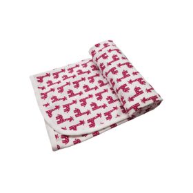 Pamut babatakaró – pink zsiráf