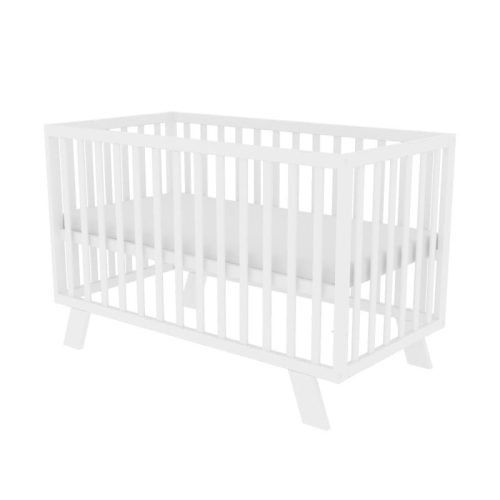 Timba Felix 60×120 cm járókává alakítható kiságy – fehér, 2 az 1-ben babaágy megoldás