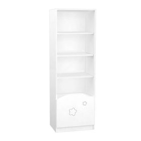   Timba Félix szekrény közép elem – fehér/csillagos, moduláris babaszoba tároló