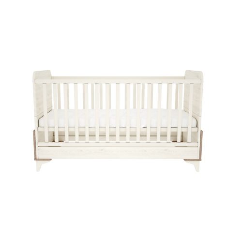 Timba Kloé 70×140 cm zárt végű, heverővé alakítható kiságy – krém/fűz, hosszú távú gyerekágy megoldás