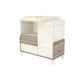   Timba Kloé 95 pelenkázó komód – krém/fűz, praktikus babaszoba tároló