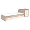 Timba Viki 70×120 cm kombinált kiságy 2 ajtóval és 2 fiókkal – krém/fűz, pelenkázós és junior ággyá alakítható kivitel