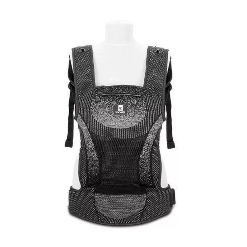 Lorelli Mia ergonomikus csatos babahordozó kenguru – Black, 4–36 hónapos korig