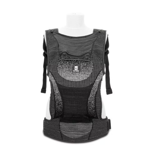 Lorelli Mia ergonomikus csatos babahordozó kenguru – Black, 4–36 hónapos korig