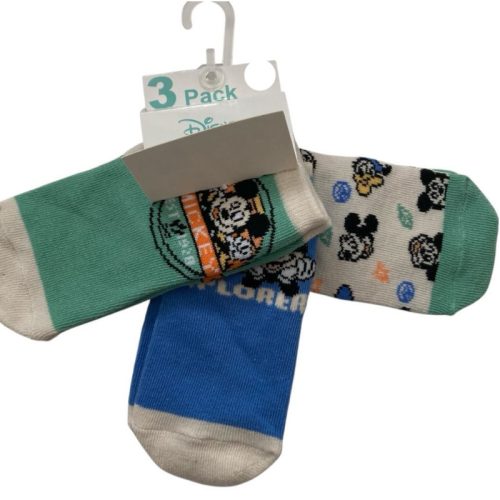 Disney zokni - 3 db a csomagban - Mickey 6-12 hó zöld