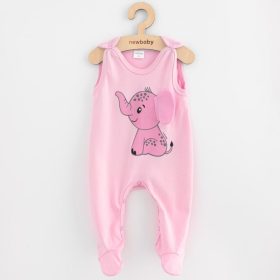 Baba rugdalózó New Baby Classic Happy Elephant pink - 56