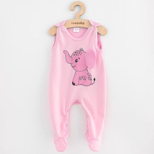 Baba rugdalózó New Baby Classic Happy Elephant pink - 56