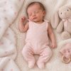 Baba rugdalózó New Baby Classic maci fehér/púder - 56