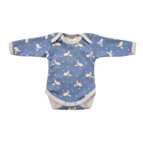 Body - hosszú ujjas - kék nyuszi - 80-as