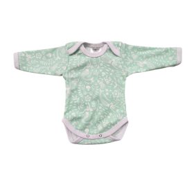 Body - hosszú ujjas - zöld sellő - 62-es