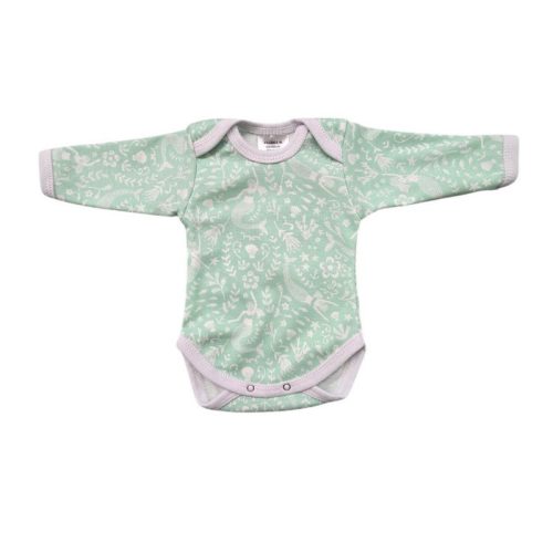 Body - hosszú ujjas - zöld sellő - 62-es