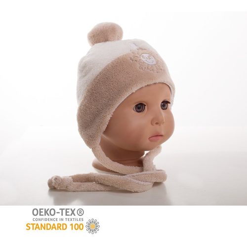 Wellsoft téli sapka - bézs - 44 cm-es 