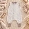 Tipegő hálózsák – ujjatlan – drapp csillag – 80