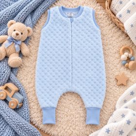 Tipegő hálózsák Wellsoft – ujjatlan – kék – 80