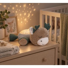   Lorelli Night Light éjszakai fény – Sleeping Deer, zenélő plüss éjjeli lámpa babáknak
