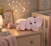 Lorelli Night Light éjszakai fény – Pink/Powder Elephant, zenélő plüss éjjeli lámpa babáknak