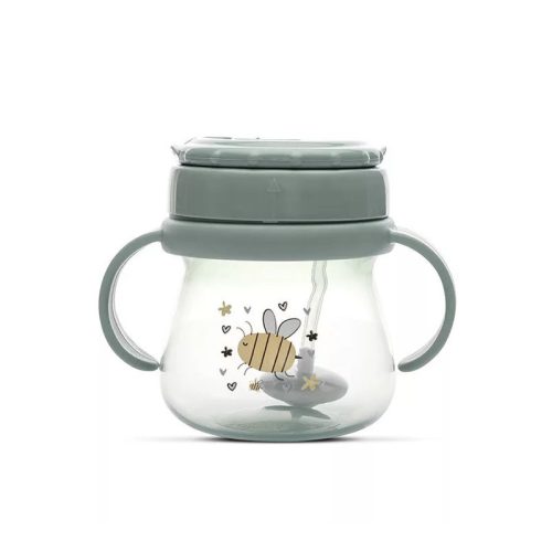Lorelli Baby Care szívószálas itatópohár 250ml - Green