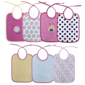   Lorelli Baby Care 7 darabos megkötős előke szett – lányoknak