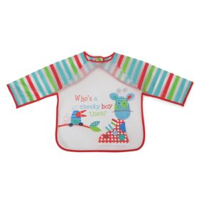 BIB Messy hosszú ujjú előke – piros színben