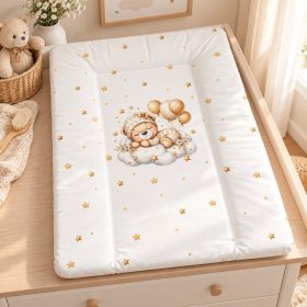 Softy puha pelenkázólap 70 × 50 cm – felhős maci arany