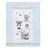 Softy puha pelenkázólap 70×50 cm – Cuki állatok kék