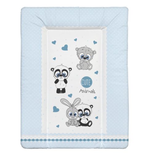 Softy puha pelenkázólap 70×50 cm – Cuki állatok kék