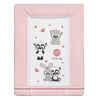 Softy puha pelenkázólap 70×50 cm – Cuki állatok rózsa