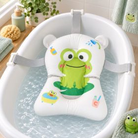   MONI Sea Star baba fürdető párna – béka mintás, újszülött fürdető betét