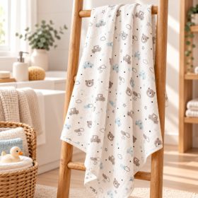 Pamut babatörölköző 90 × 100 cm – Macimobil