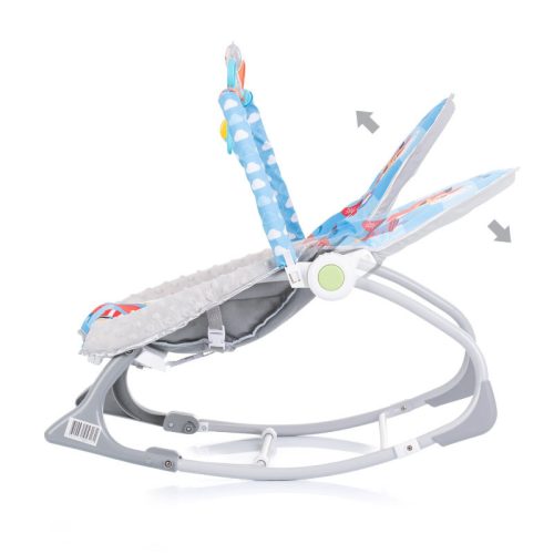 Chipolino Baby Spa rezgő-zenélő pihenőszék és kisszék újszülöttől 18 kg-ig – kék