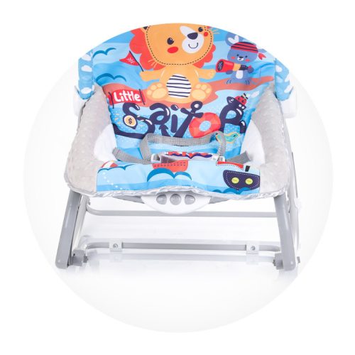 Chipolino Baby Spa rezgő-zenélő pihenőszék és kisszék újszülöttől 18 kg-ig – kék