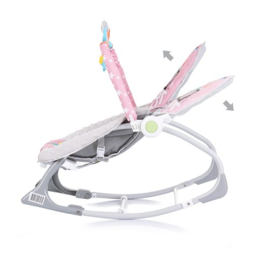 Chipolino Baby Spa rezgő-zenélő pihenőszék és kisszék újszülöttől 18 kg-ig – pink