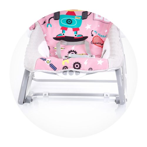 Chipolino Baby Spa rezgő-zenélő pihenőszék és kisszék újszülöttől 18 kg-ig – pink