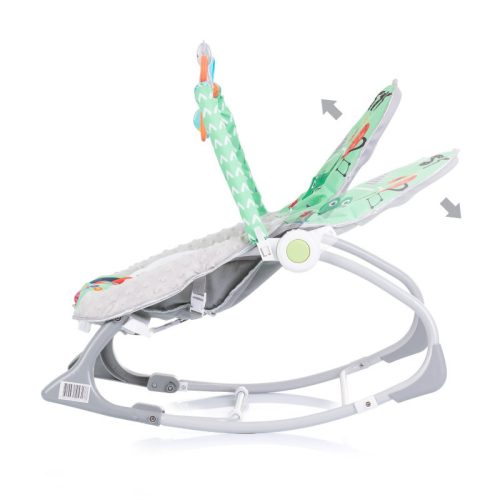 Chipolino Baby Spa rezgő-zenélő pihenőszék és kisszék újszülöttől 18 kg-ig – zöld