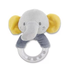 Lorelli Toys karikás plüss csörgő – szürke elefánt