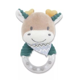 Lorelli Toys karikás plüss csörgő – kék szarvas