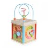 Moni Toys fa activity kocka órával – többfunkciós fejlesztő játék babáknak