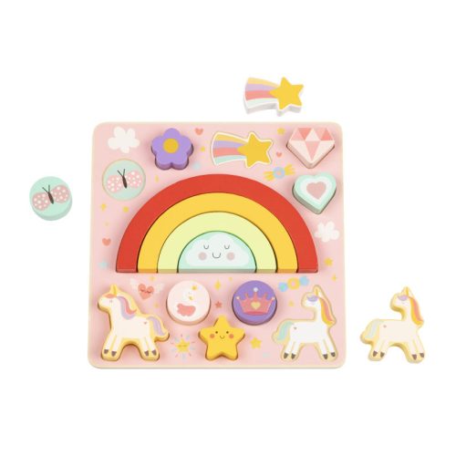 Fa 2in1 Balance Puzzle – Unicornis egyensúlyozó és kirakó fajáték